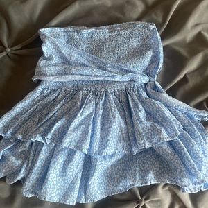 Super cute baby blue and white skirt from shein